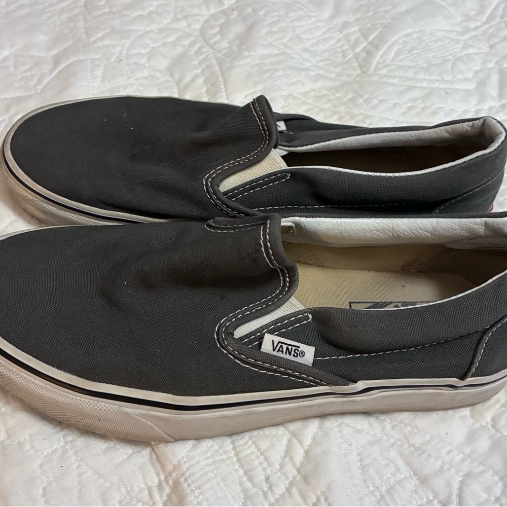 Vans Charcoal Slip-On Shoes